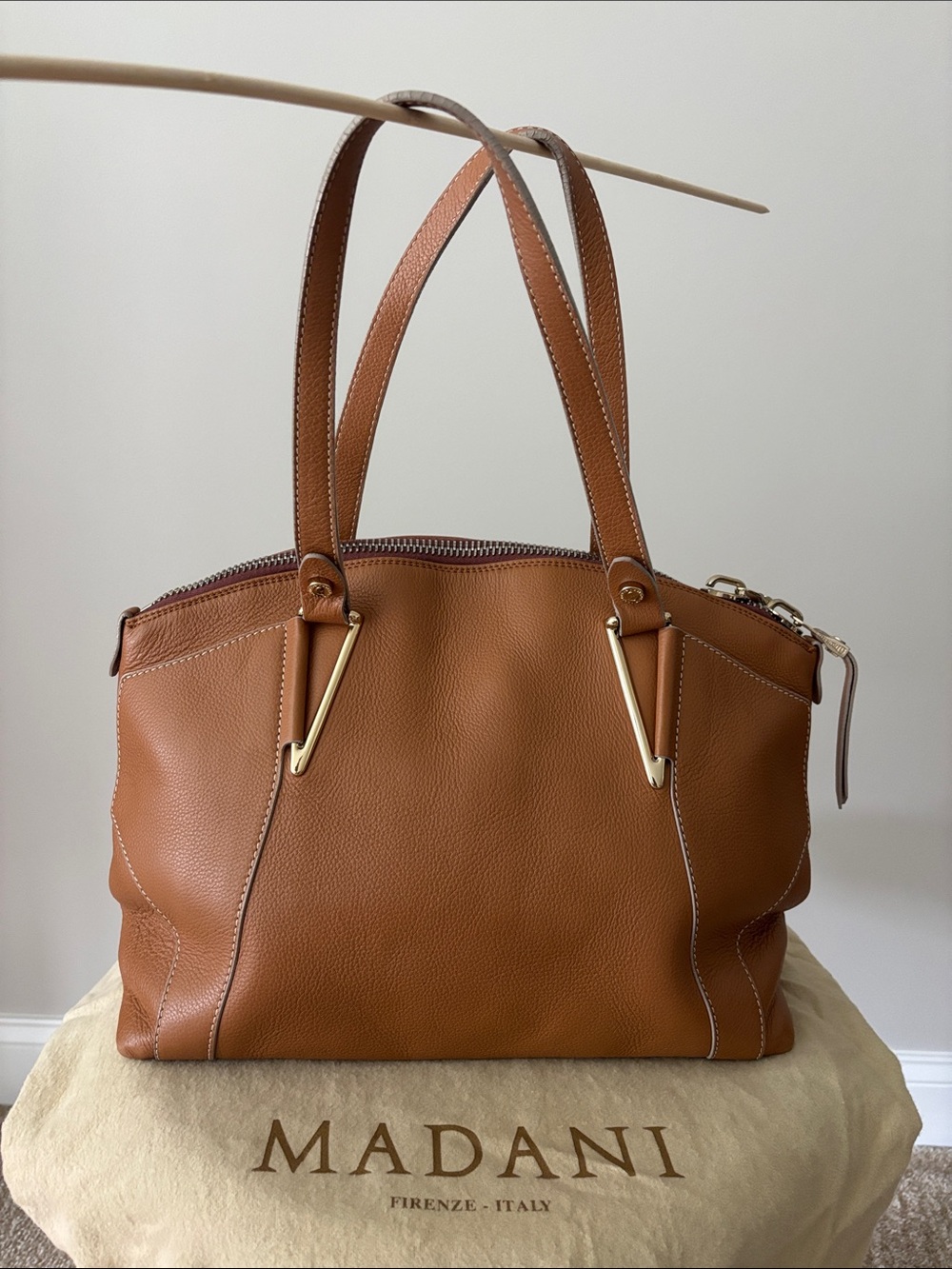 Brown Leather Tote Bag
